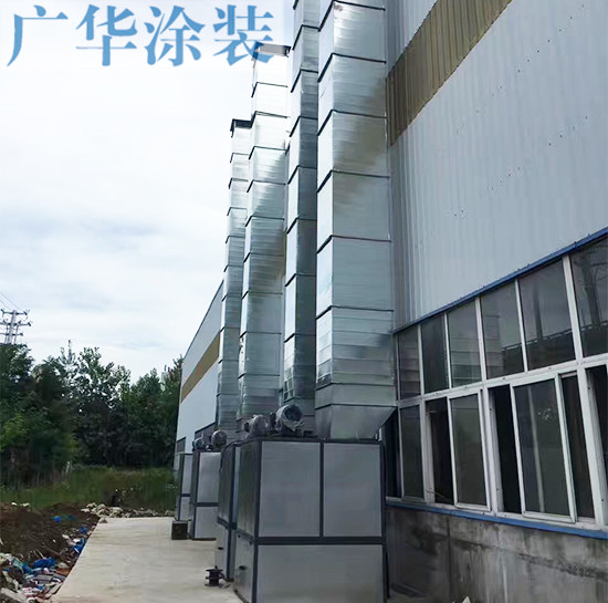 噴漆房廢氣處理現場使用